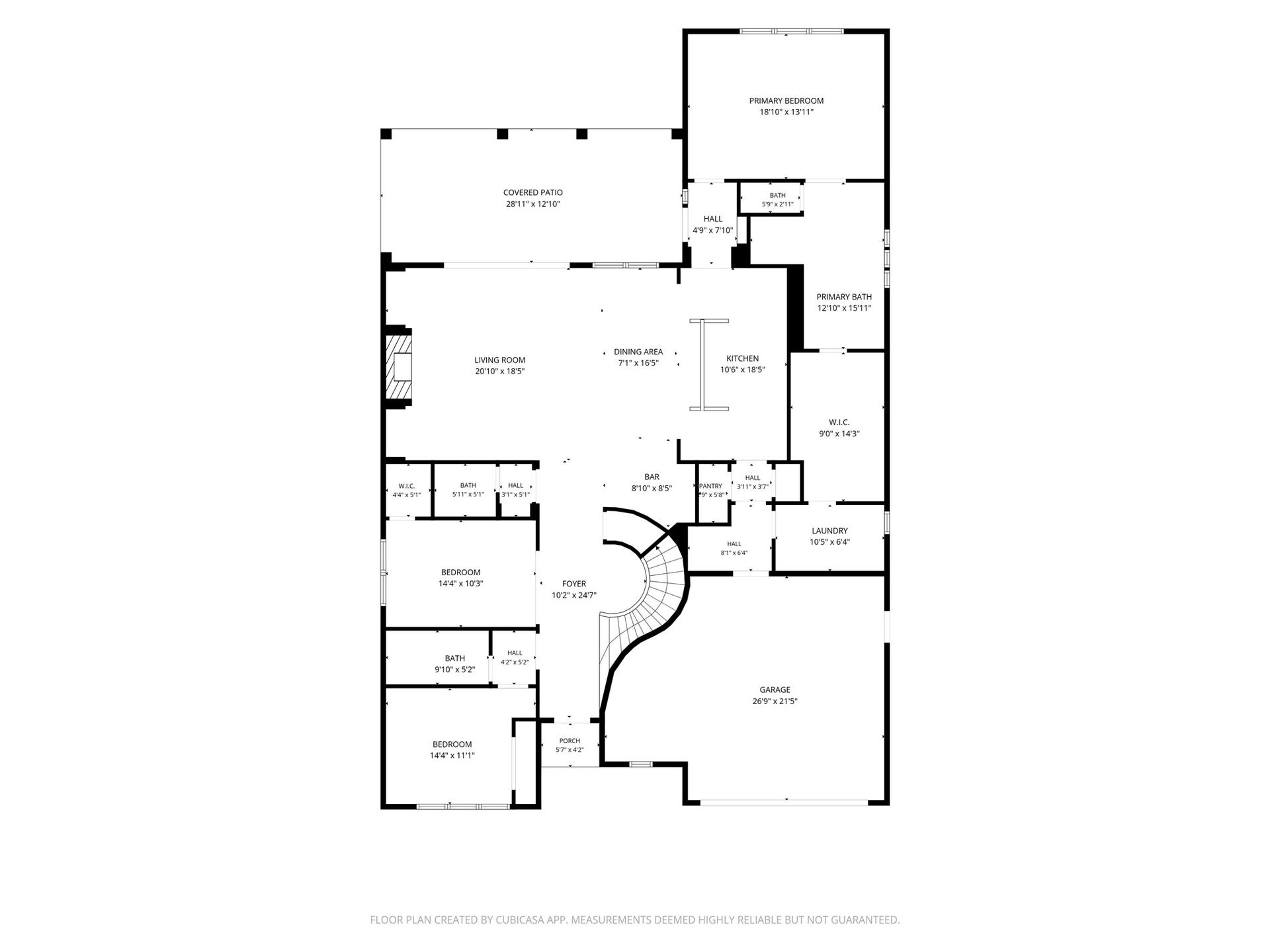 1423 Hackberry Heights Drive, Richmond, TX 77406 Spacious floor plan featuring a large living room, open kitchen with dining area, and a primary bedroom with an en-suite bath. Enjoy the convenience of a covered patio, ample storage, and a two-car garage.