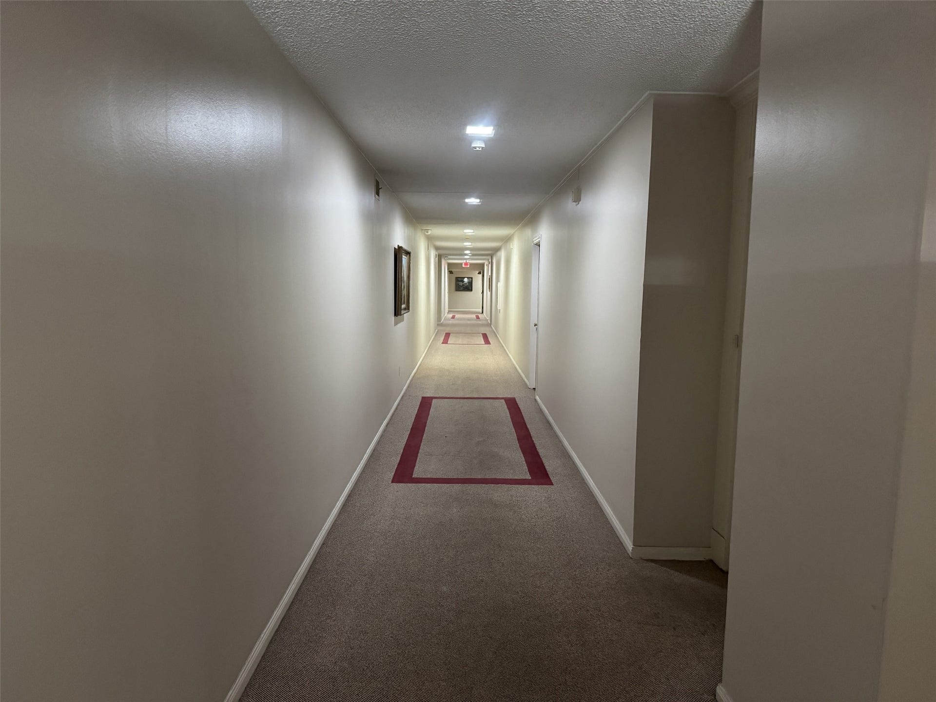 2600 Bellefontaine Street, #A18, Houston, TX 77025 Exterior hallway leading up to A18