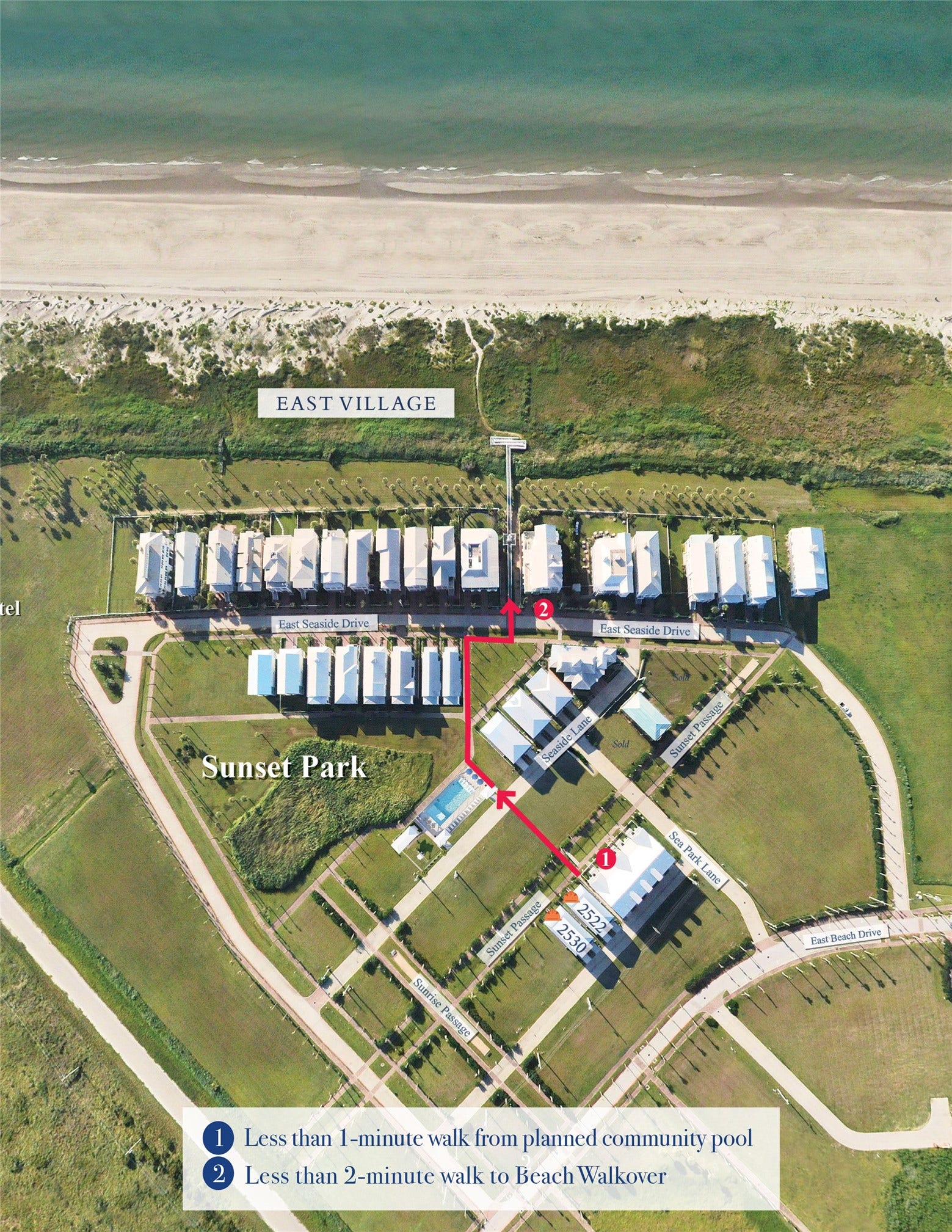 2522 Sunset Passage, Galveston, TX 77550 Both future pool and beach walkover are just a short walk from home
