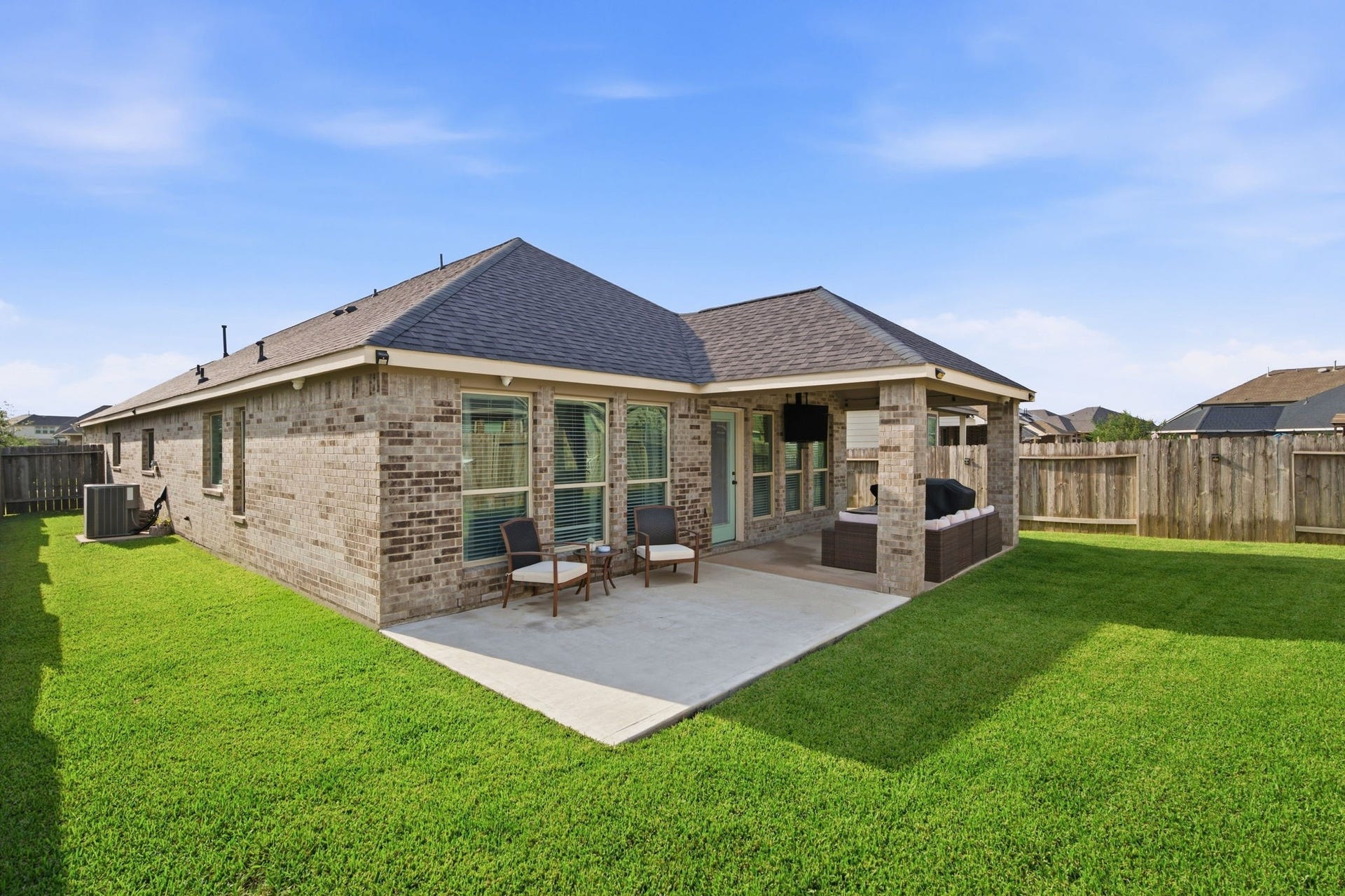17410 Farm Pasture Trail, Hockley, TX 77447 Additional patio space added, great for entertaining!