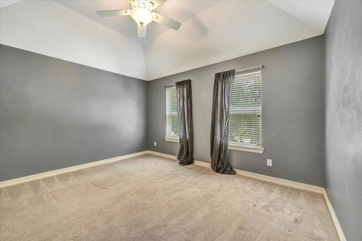 Bedroom #4.  All secondary bedrooms have spacious walk in closets.