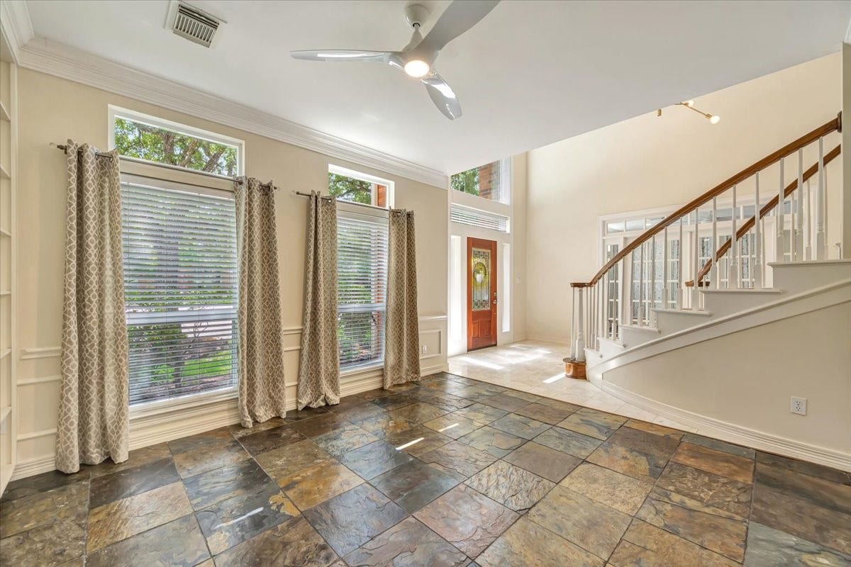 Another view of the front entry from the dining room.