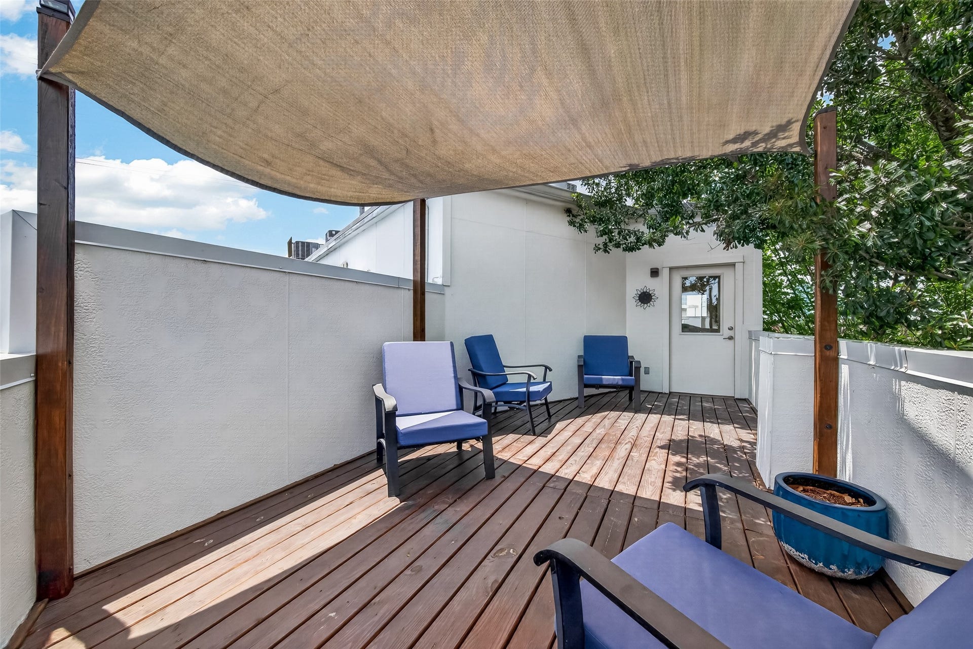 Another view of the second rooftop deck.