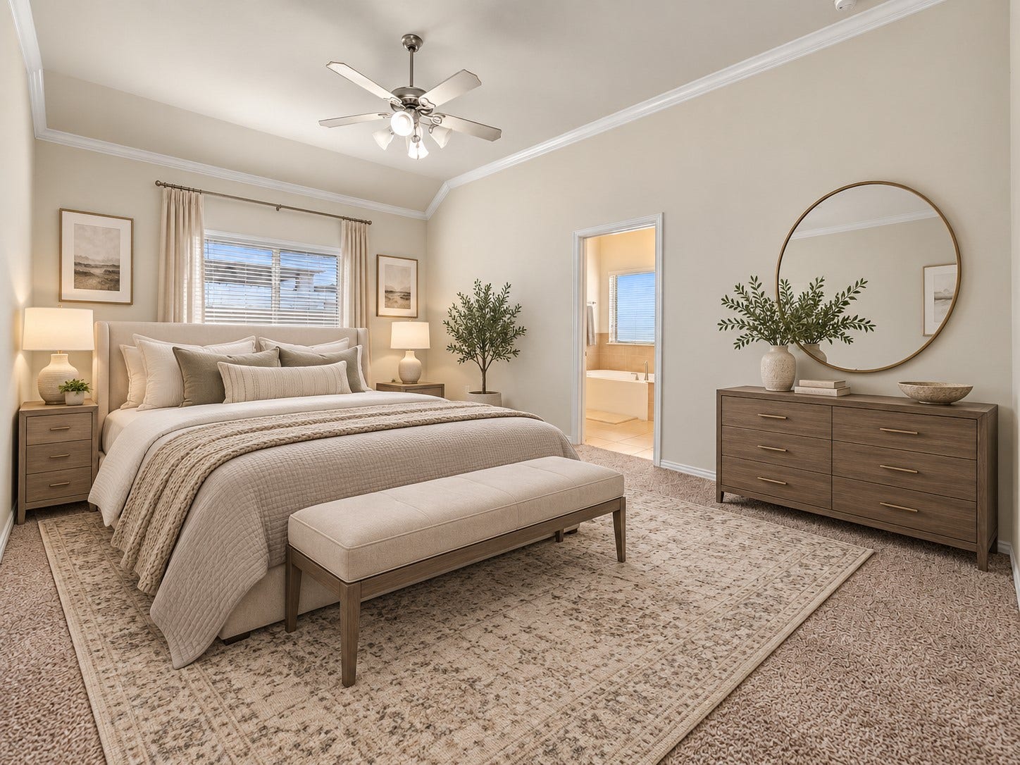2209 Maple Point Drive N, Conroe, TX 77301 **Virtually staged primary bedroom