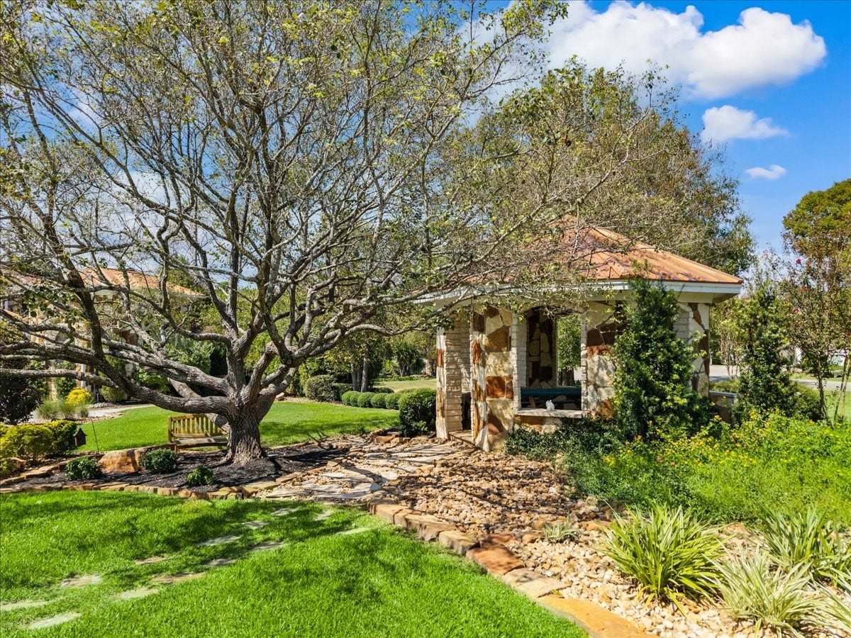 11860 Grand Harbor Boulevard, Montgomery, TX 77356 One of two gazebos on the property. Thoughtfully placed to maximize the useage of the lot.