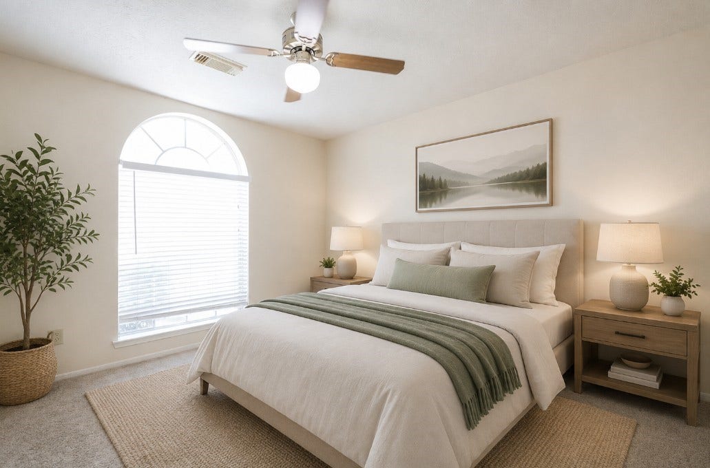 Virtual staging bedroom 3
