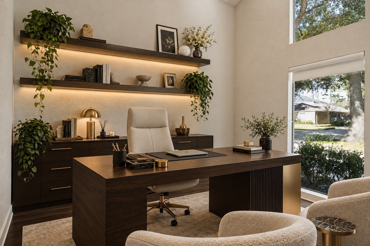 8849 Larston Street, Spring Valley Village, TX 77055 Virtually Staged Home Office