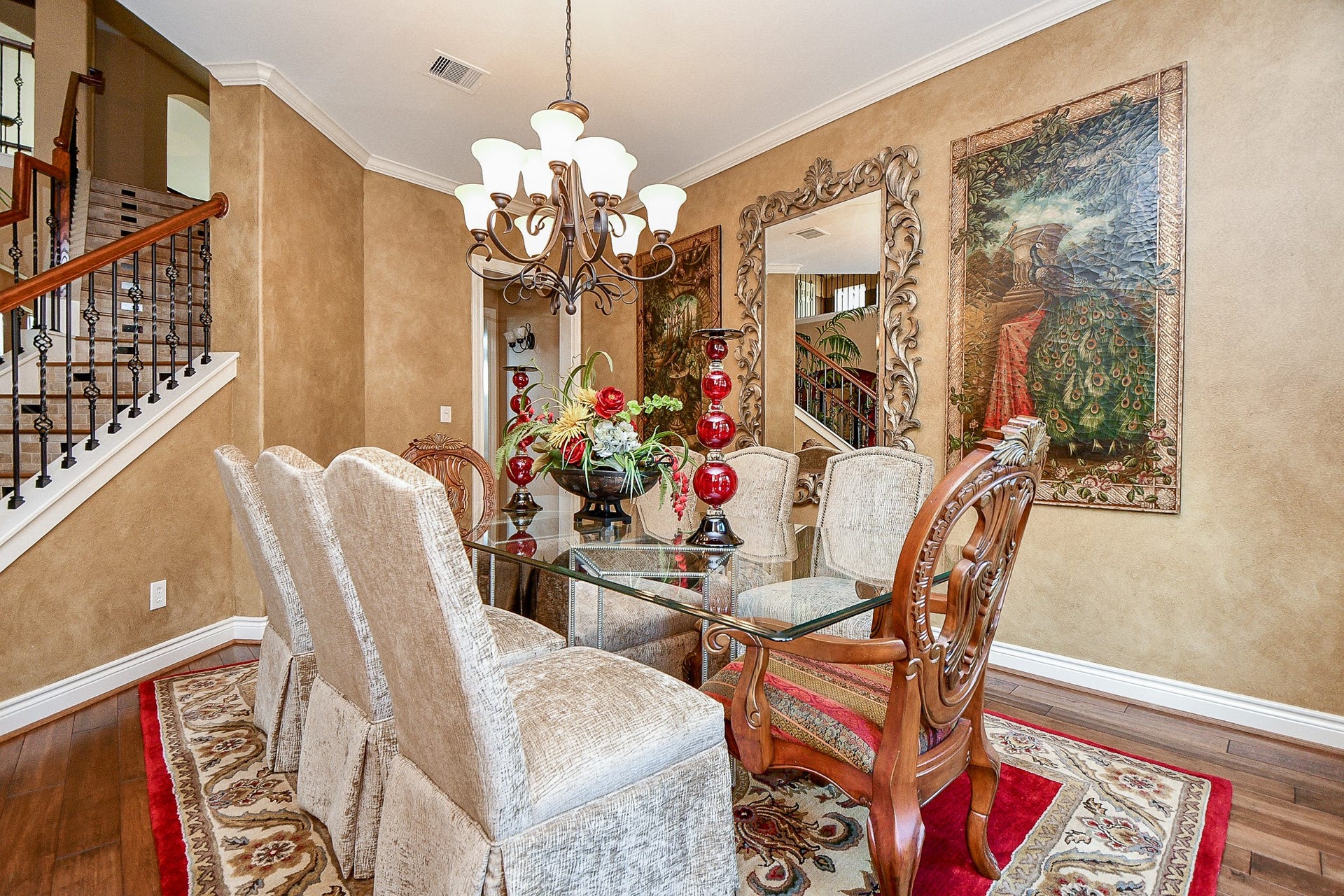 826 Delford Way, Sugar Land, TX 77479 FORMAL DINING WITH WOOD FAUX PAINT