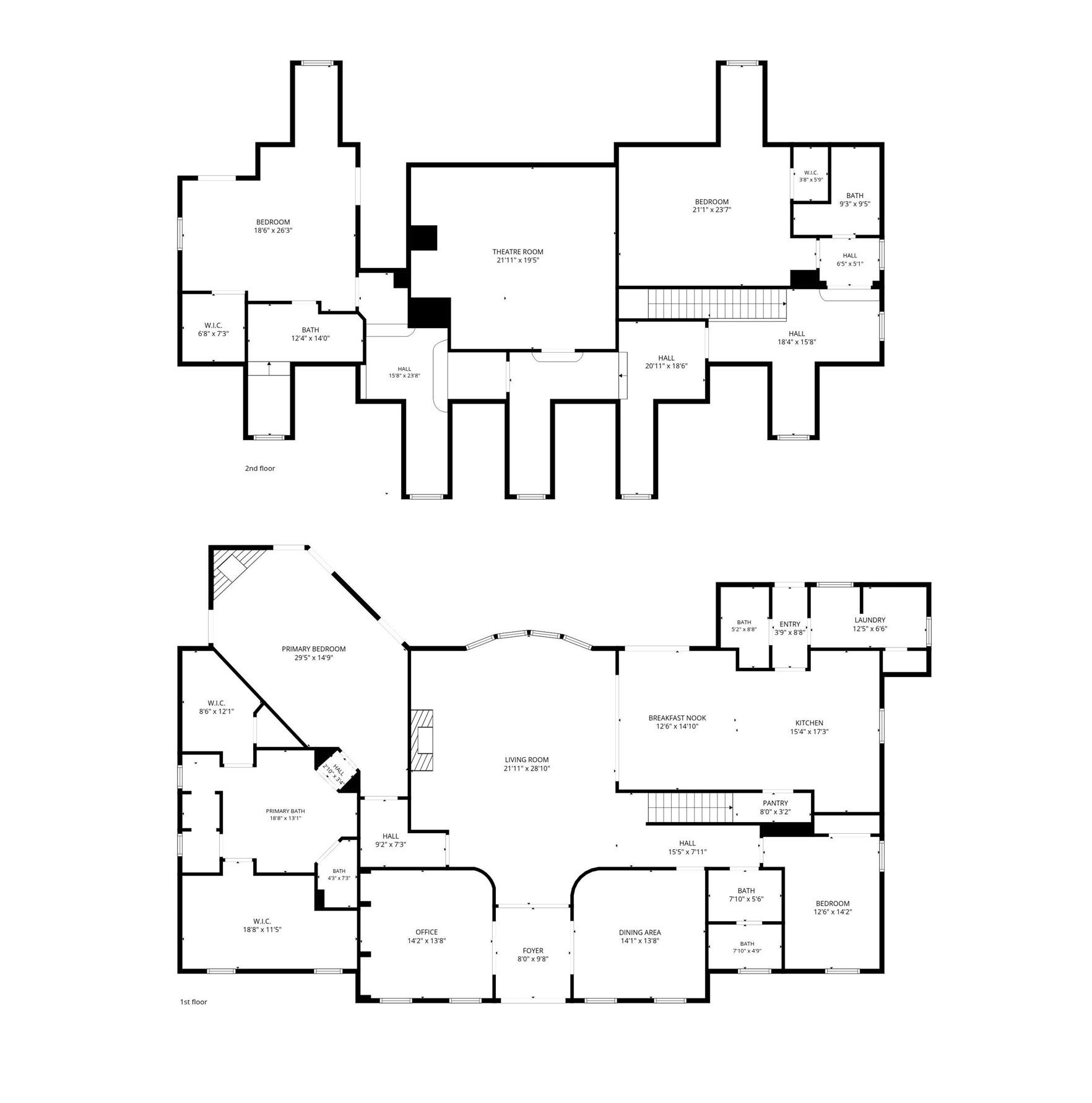 Main house floorplan.