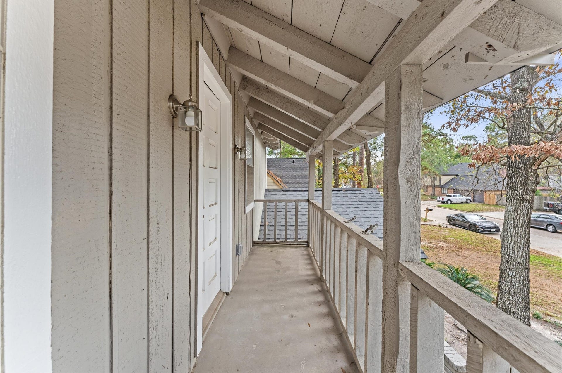 Here's the balcony accessible from Bedroom 3. There's room to have a cozy sitting area for quiet relaxation.