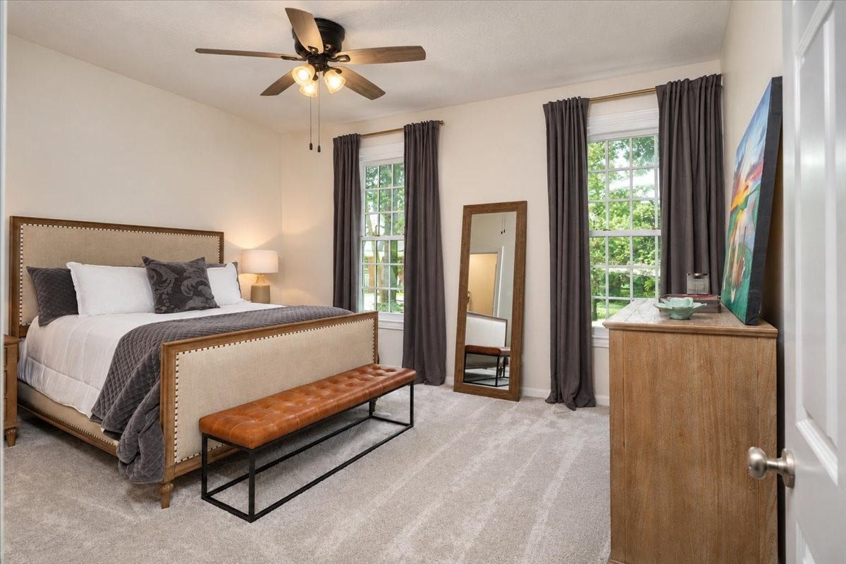 14026 Champions Hamlet Court, Houston, TX 77069 A generous second-floor bedroom with the extras you want. A walk-in closet, soft new carpeting, and a ceiling fan keep the room comfortable year-round.