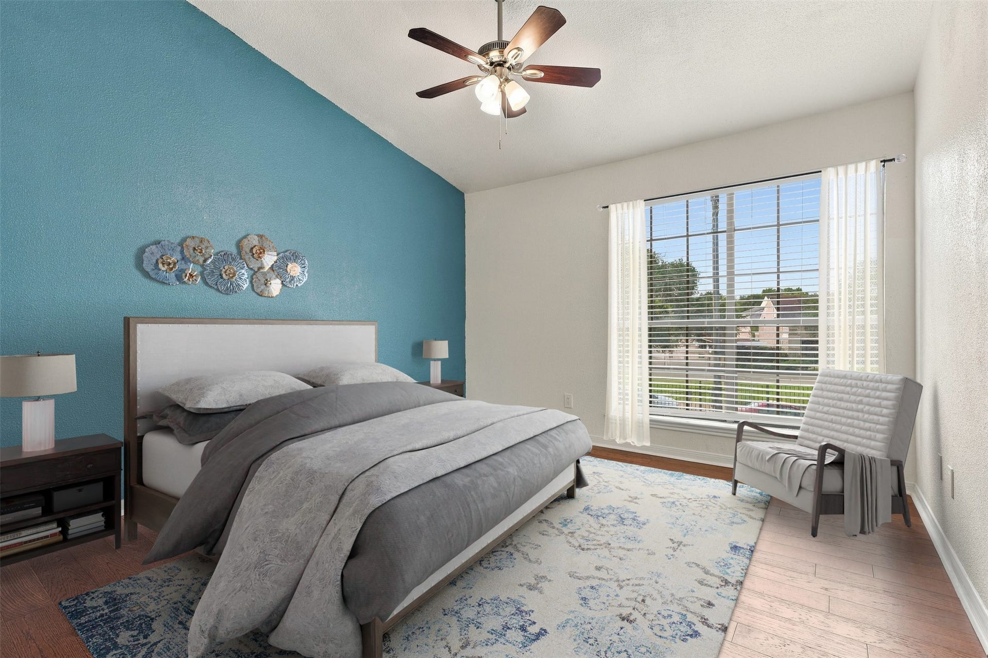 8055 Cambridge Street, #84, Houston, TX 77054 virtually staged bedroom 1