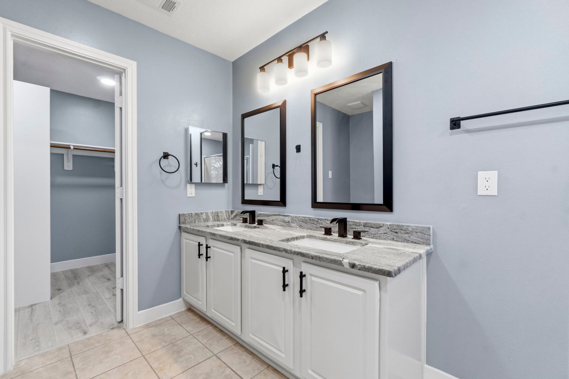 238 Drake Run Lane, Dickinson, TX 77539 Granite countertops, designer mirrors, sleek cabinet handles