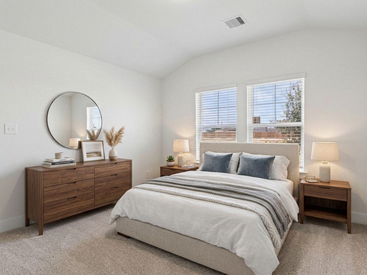 Virtual Staging of bedroom 1