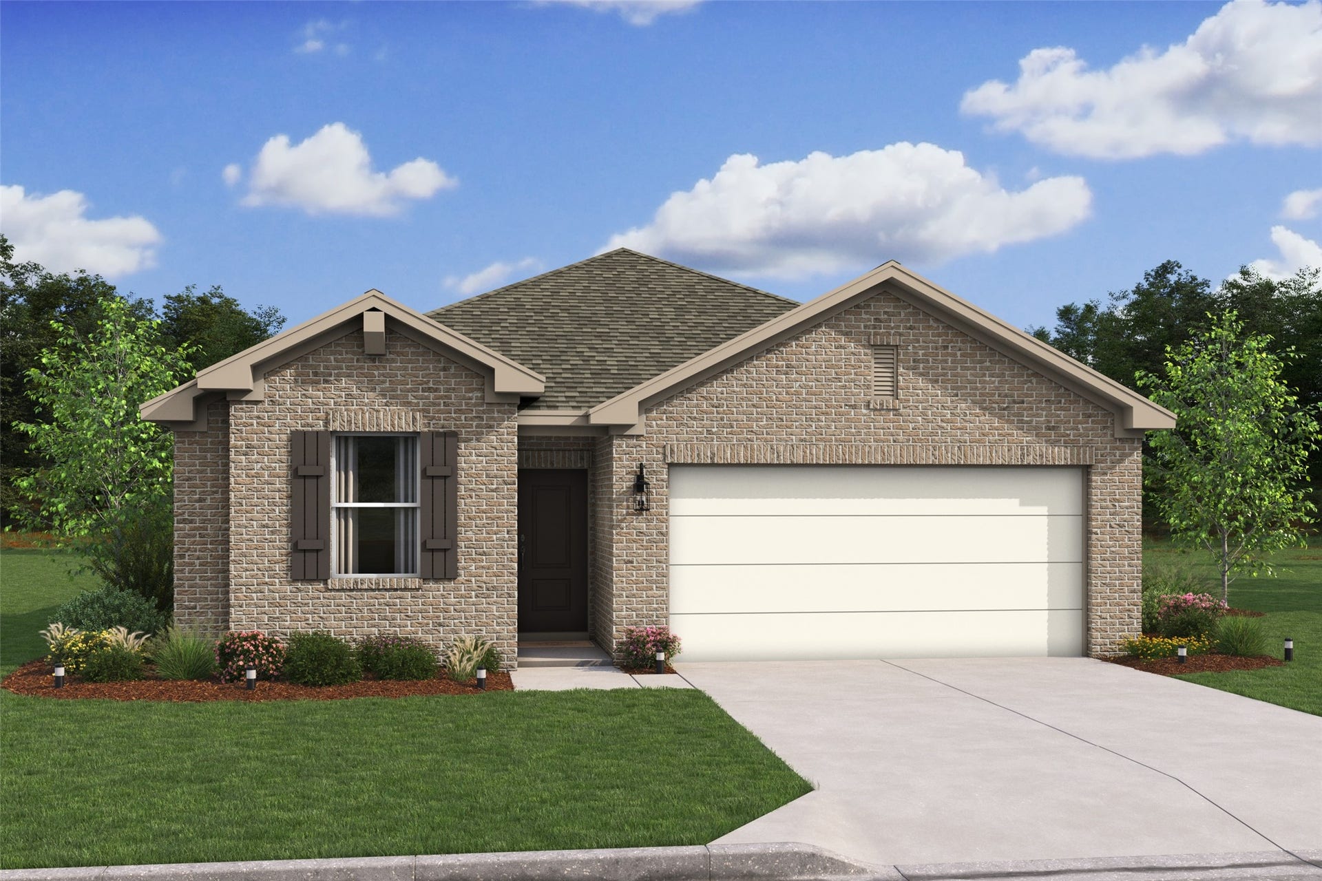 424 East Rose Marie Lane, Montgomery, TX 77356 Multi-gen Orinoco II ESP design by K. Hovnanian Homes in elevation RA built in Aspire at The Hills of Town Creek. (*Artist rendering used for illustration purposes only.)