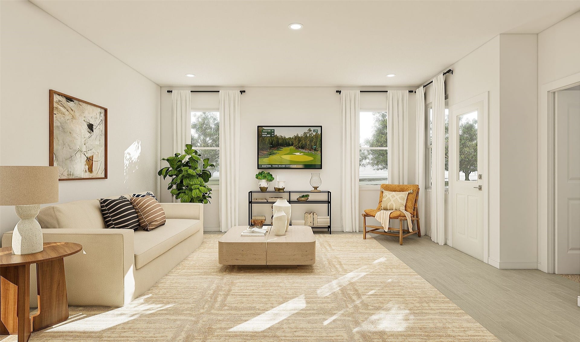 424 East Rose Marie Lane, Montgomery, TX 77356 Open great room (*Artist rendering used for illustration purposes only.)