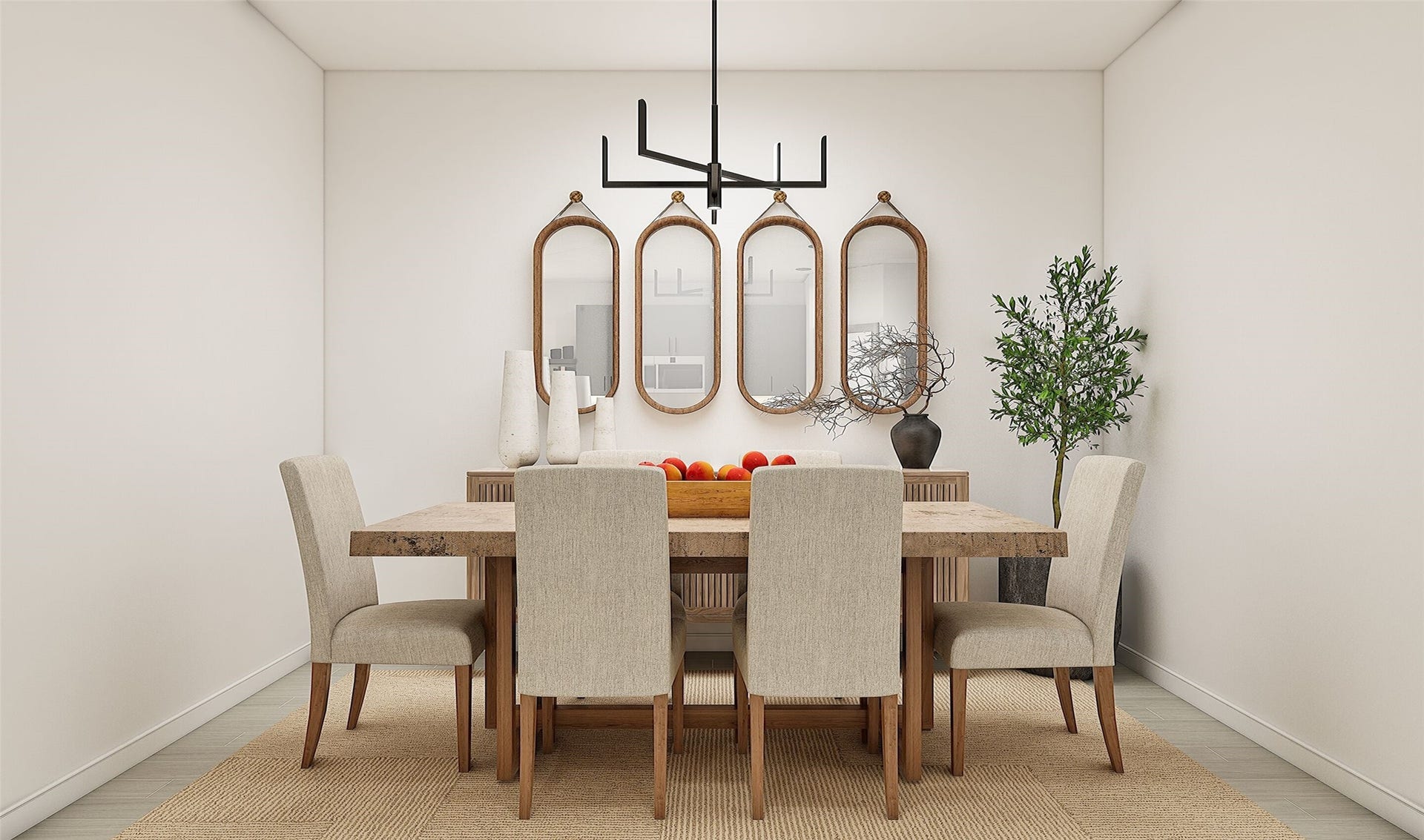 424 East Rose Marie Lane, Montgomery, TX 77356 Charming dining area (*Artist rendering used for illustration purposes only.)