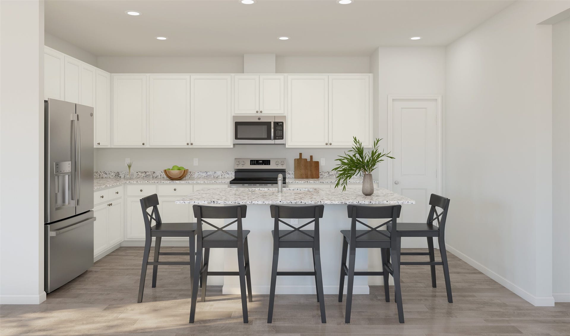 424 East Rose Marie Lane, Montgomery, TX 77356 Lovely island kitchen (*Artist rendering used for illustration purposes only.)