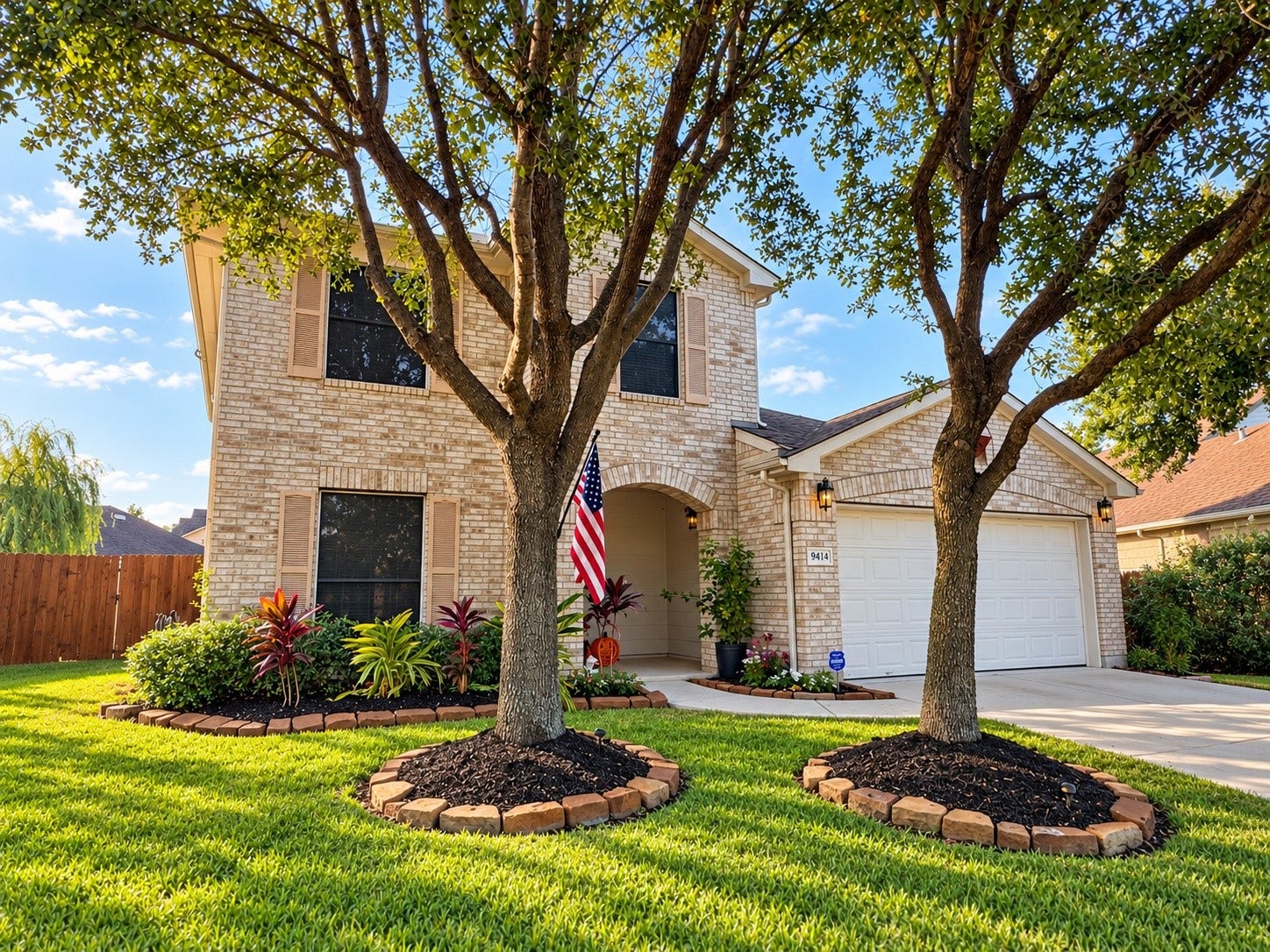 9414 Sagehampton Court, Spring, TX 77379 Well presented with lanscaped beds