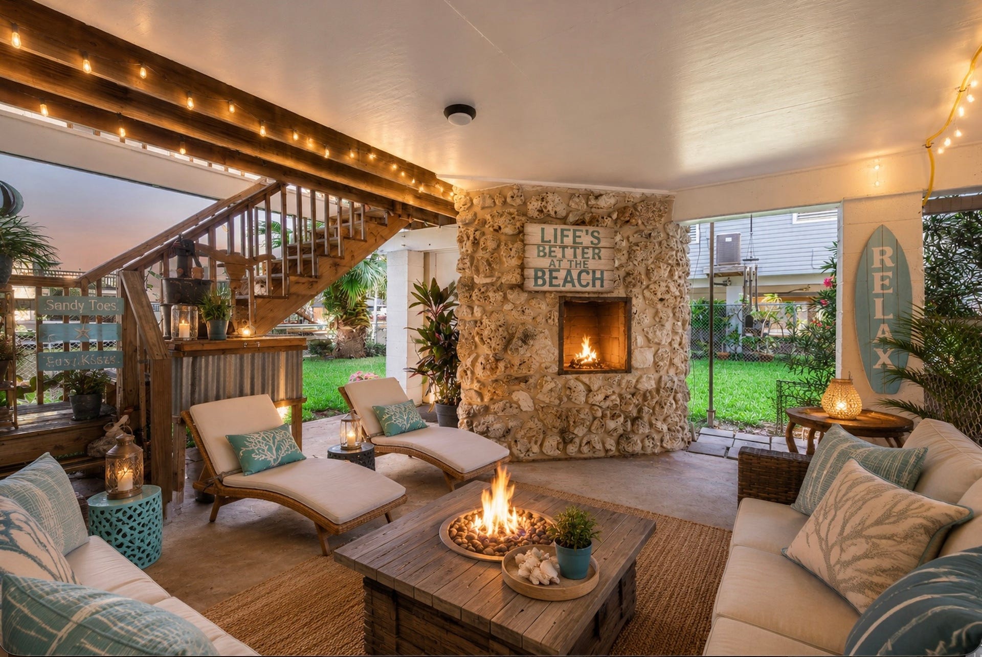 321 Ling Street, Hitchcock, TX 77563 virtually staged outdoor patio