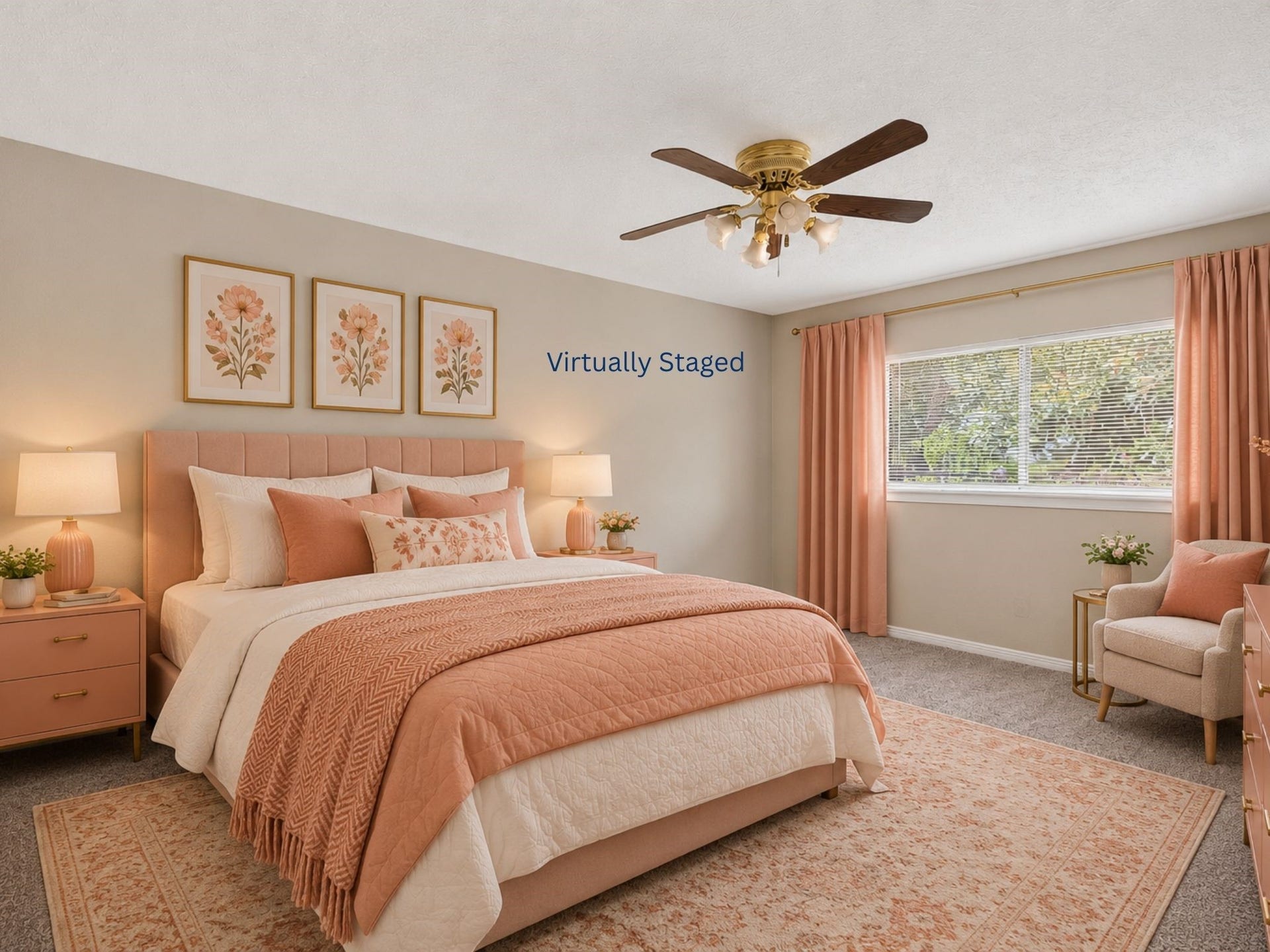 Virtual staging highlights the room's versatility and spacious feel, allowing buyers to picture a bedroom, guest retreat, or personalized space that fits their lifestyle.