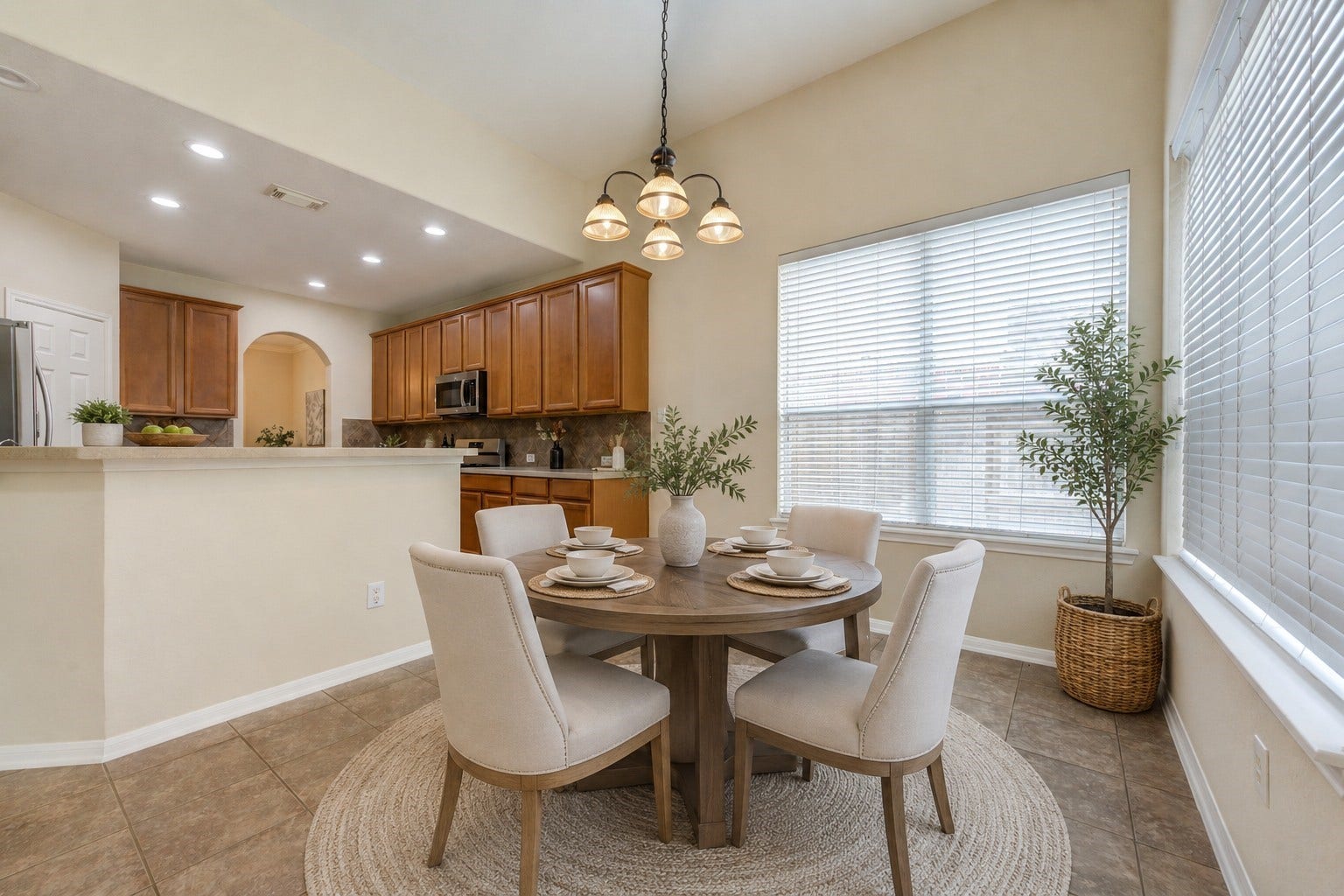 7811 Ravens Point Drive, Richmond, TX 77406 Virtually staged breakfast area