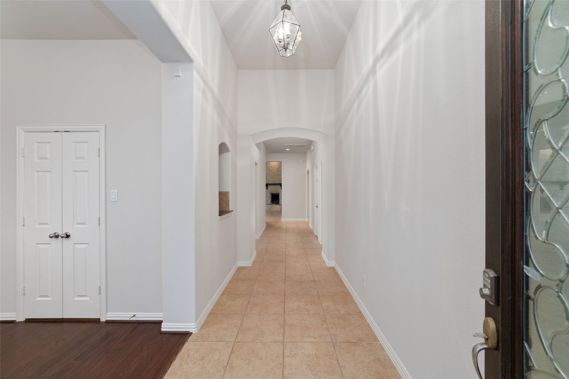 Looking in from front entry