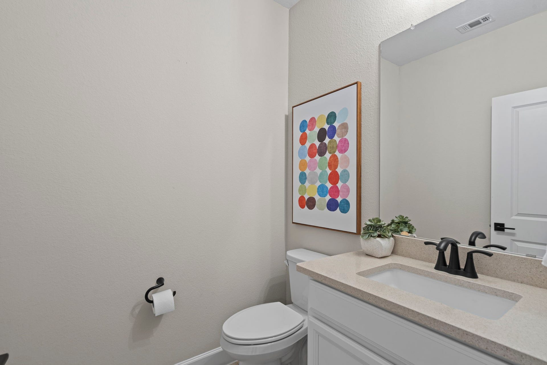 1806 Sienna Grove Drive, Missouri City, TX 77459 Upstairs half bathroom.