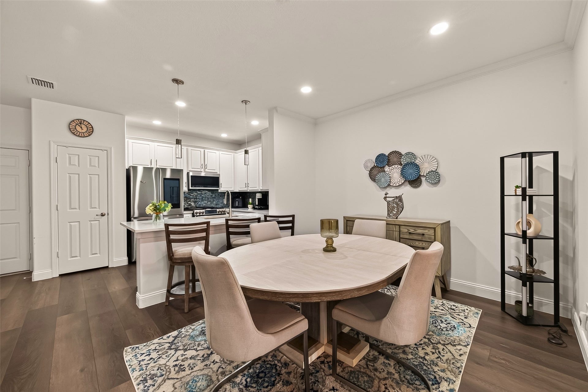 2865 Westhollow Drive, #43, Houston, TX 77082 Gather around the table, a charming dining space built for memorable dinner parties and laughter.