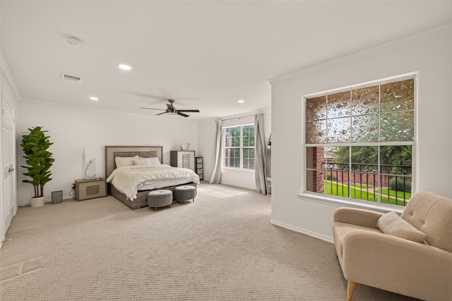 2865 Westhollow Drive, #43, Houston, TX 77082 The primary suite of your dreams! An expansive, light-filled haven crafted for pure luxury and relaxation.