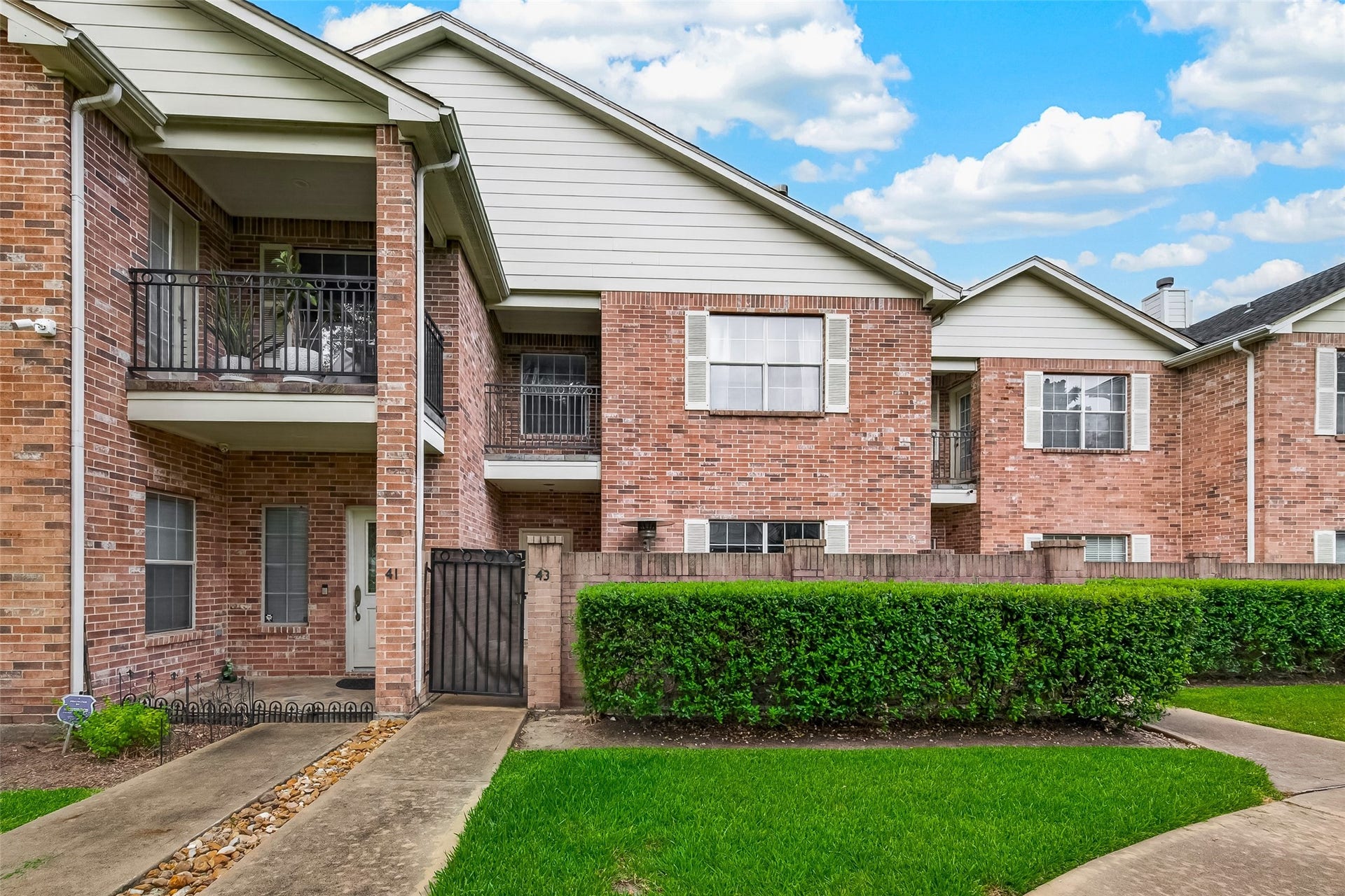 2865 Westhollow Drive, #43, Houston, TX 77082 Your private courtyard retreat, imagine slow morning coffees and cozy evenings under warm patio lights.