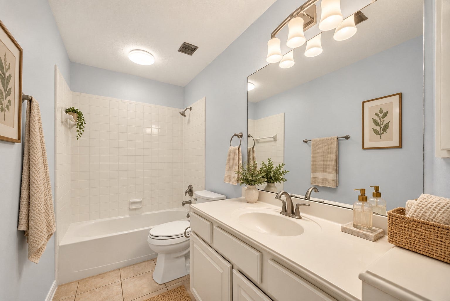 12214 Aspen Lane, Stafford, TX 77477 Virtually staged secondary bath
