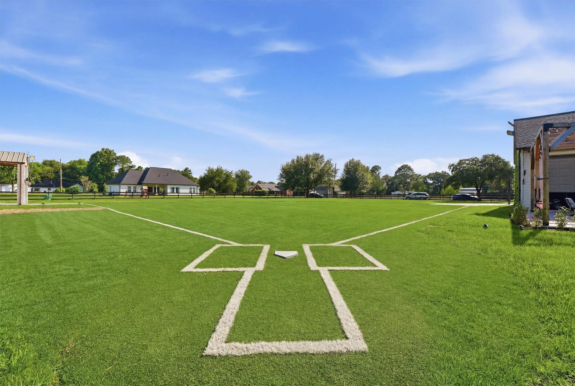 23210 Willowcreek Stables Road, Spring, TX 77389 The professionally turfed baseball field!
