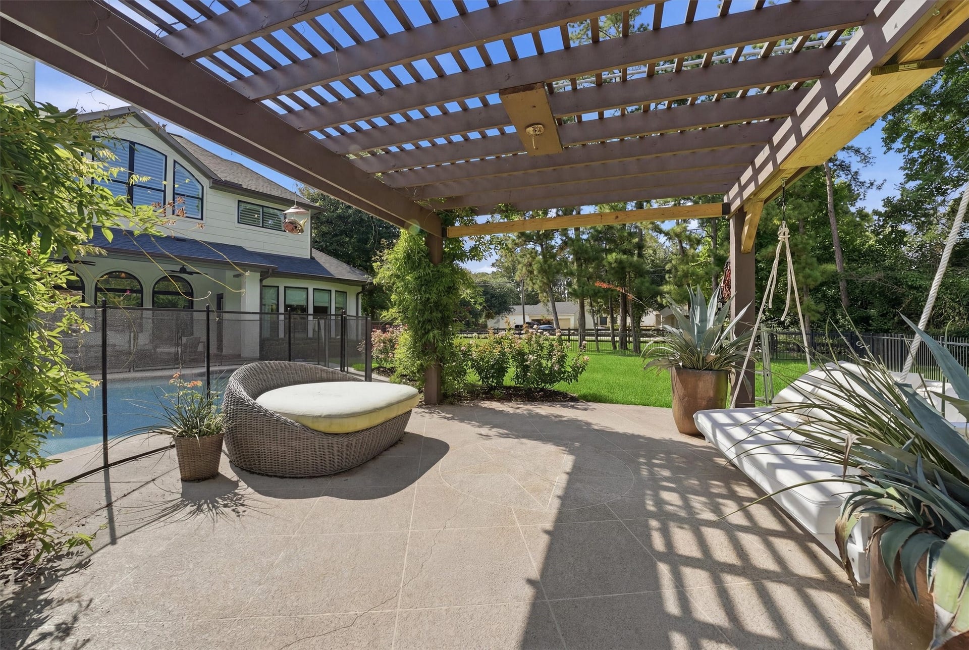 23210 Willowcreek Stables Road, Spring, TX 77389 Pergola #1. A great place for outdoor lounging.