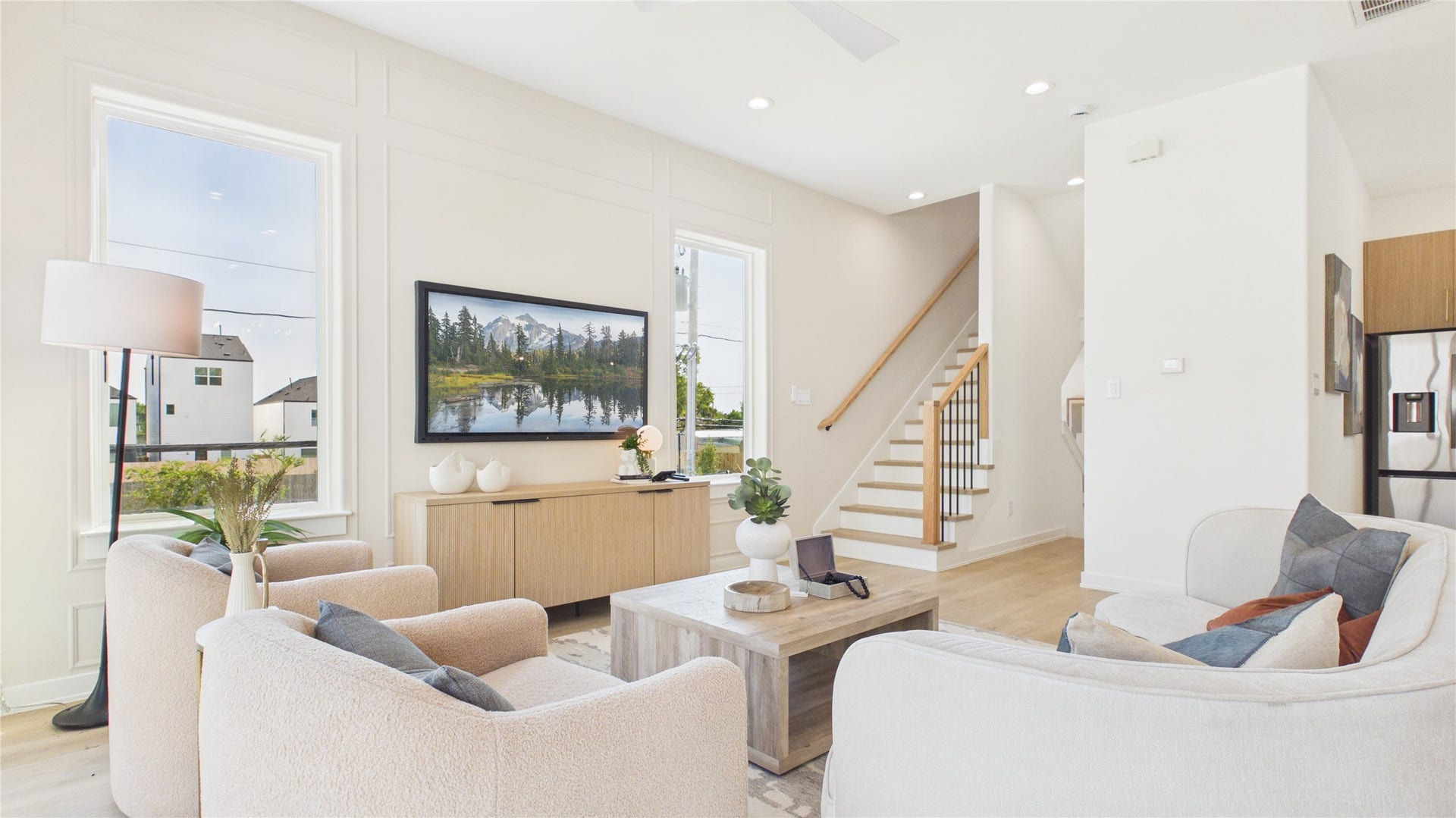 Spacious and inviting living room area.