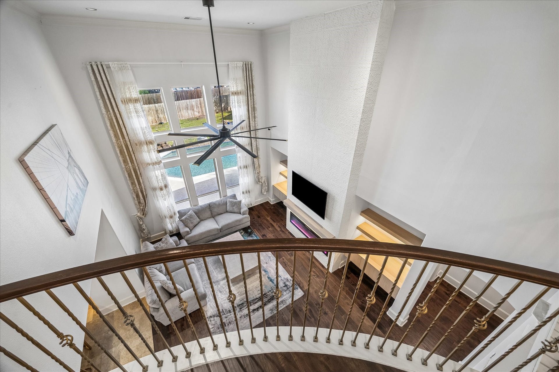 1207 Speedwell Court, Katy, TX 77494 View from the top looking into living room