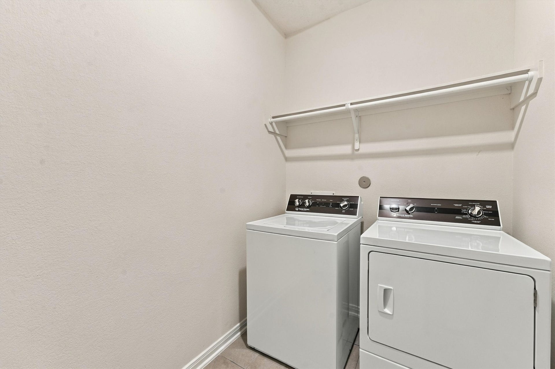 Washer and dryer are included