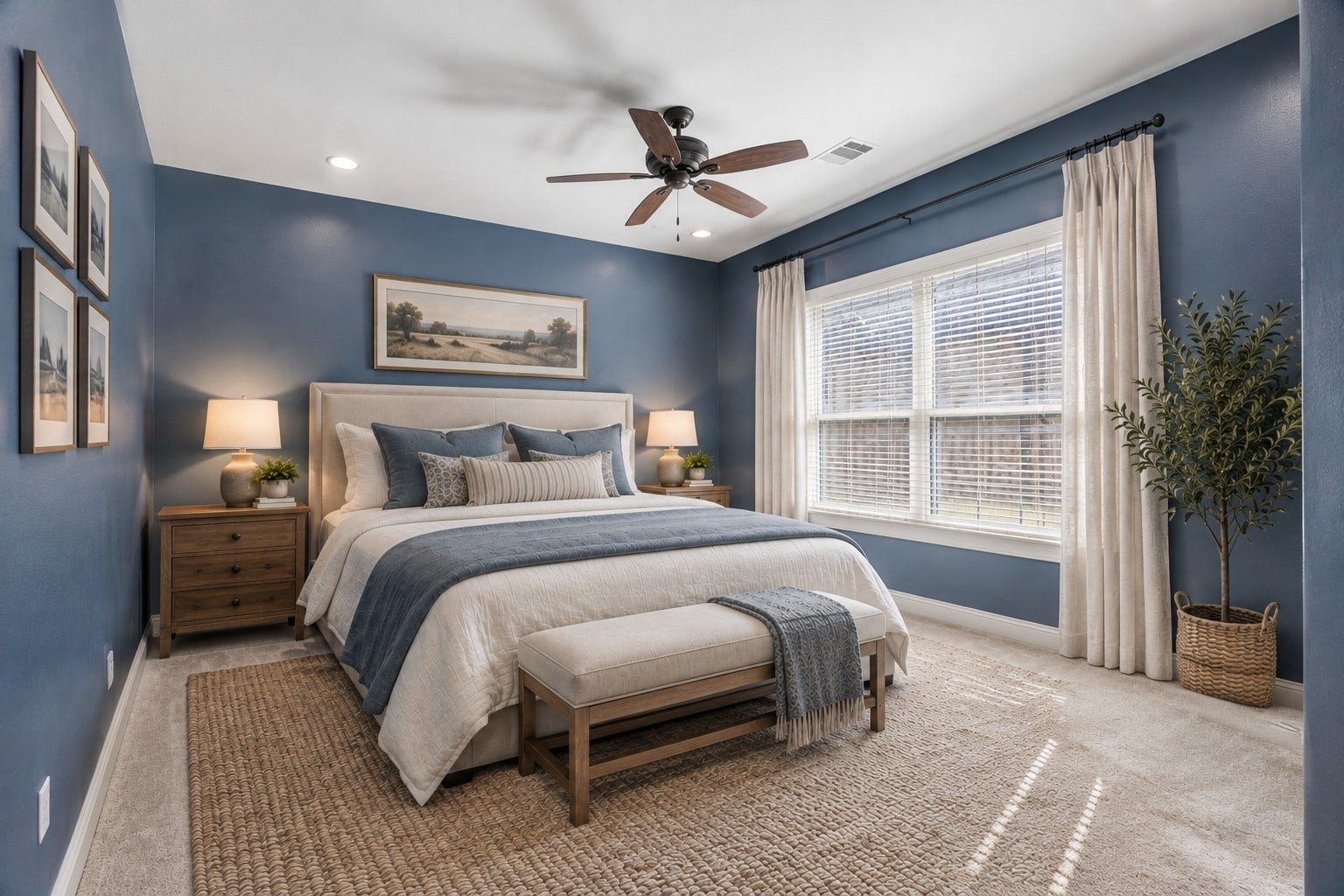 1222 Sampson Street, Houston, TX 77003 Virtually staged primary bedroom