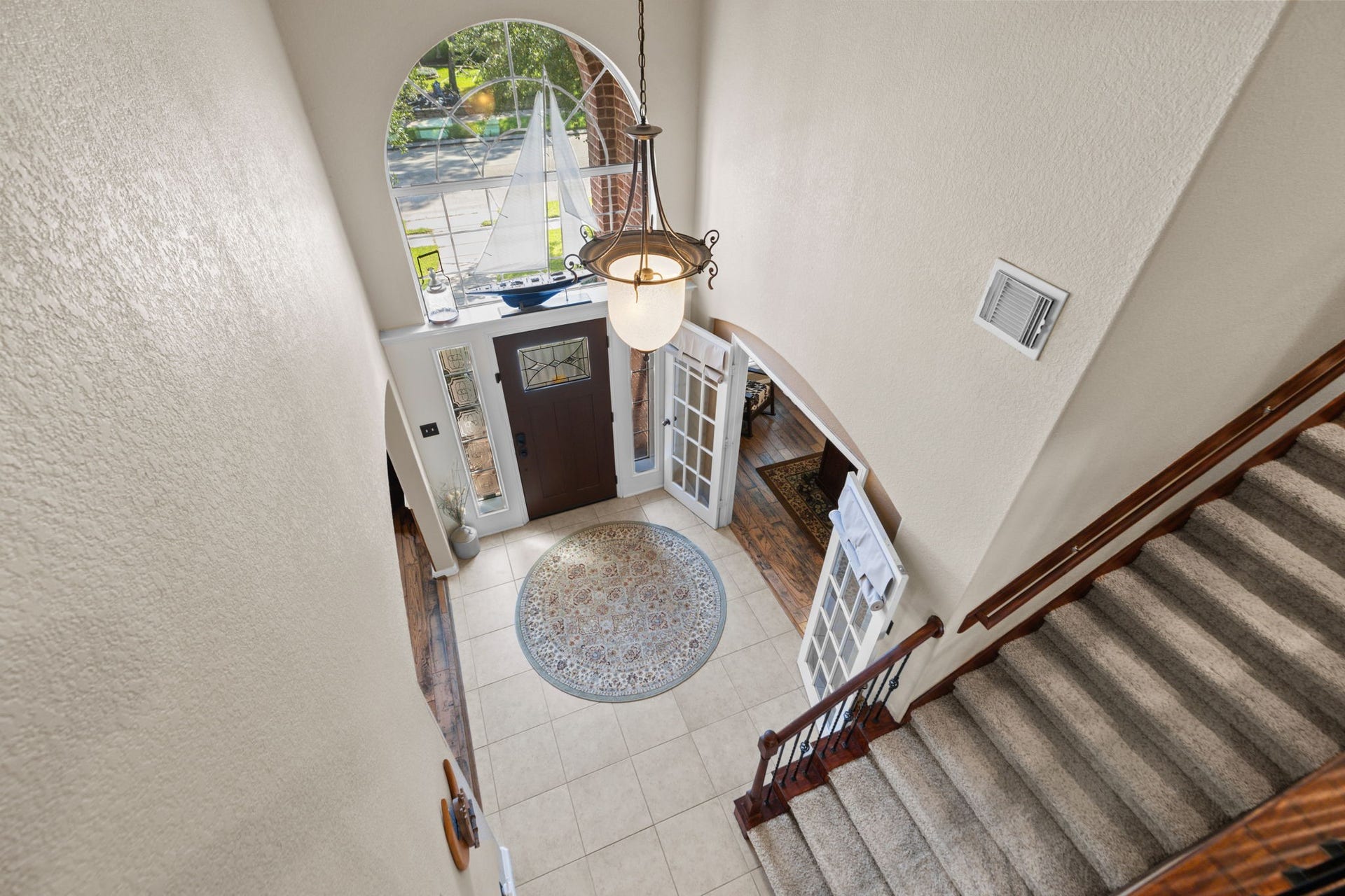 16319 Rolling View Trail, Cypress, TX 77433 A view of the entry way from the bridge!