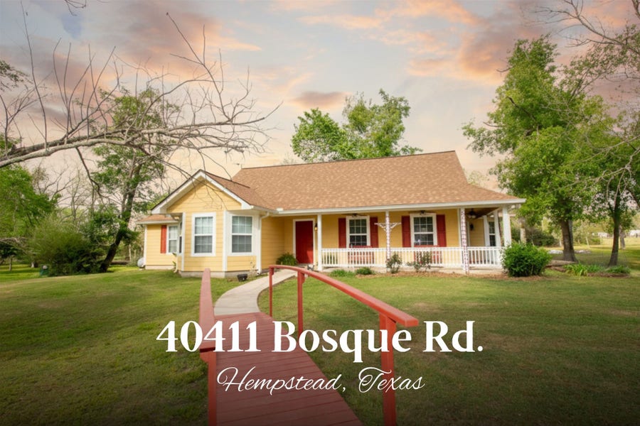 Property photo for 40411 Bosque Rd, Hempstead, TX