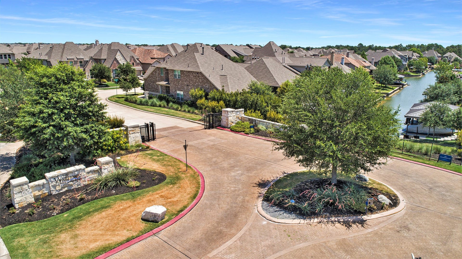 17931 Pecan Bayou Lane, Cypress, TX 77433 Gated entry.