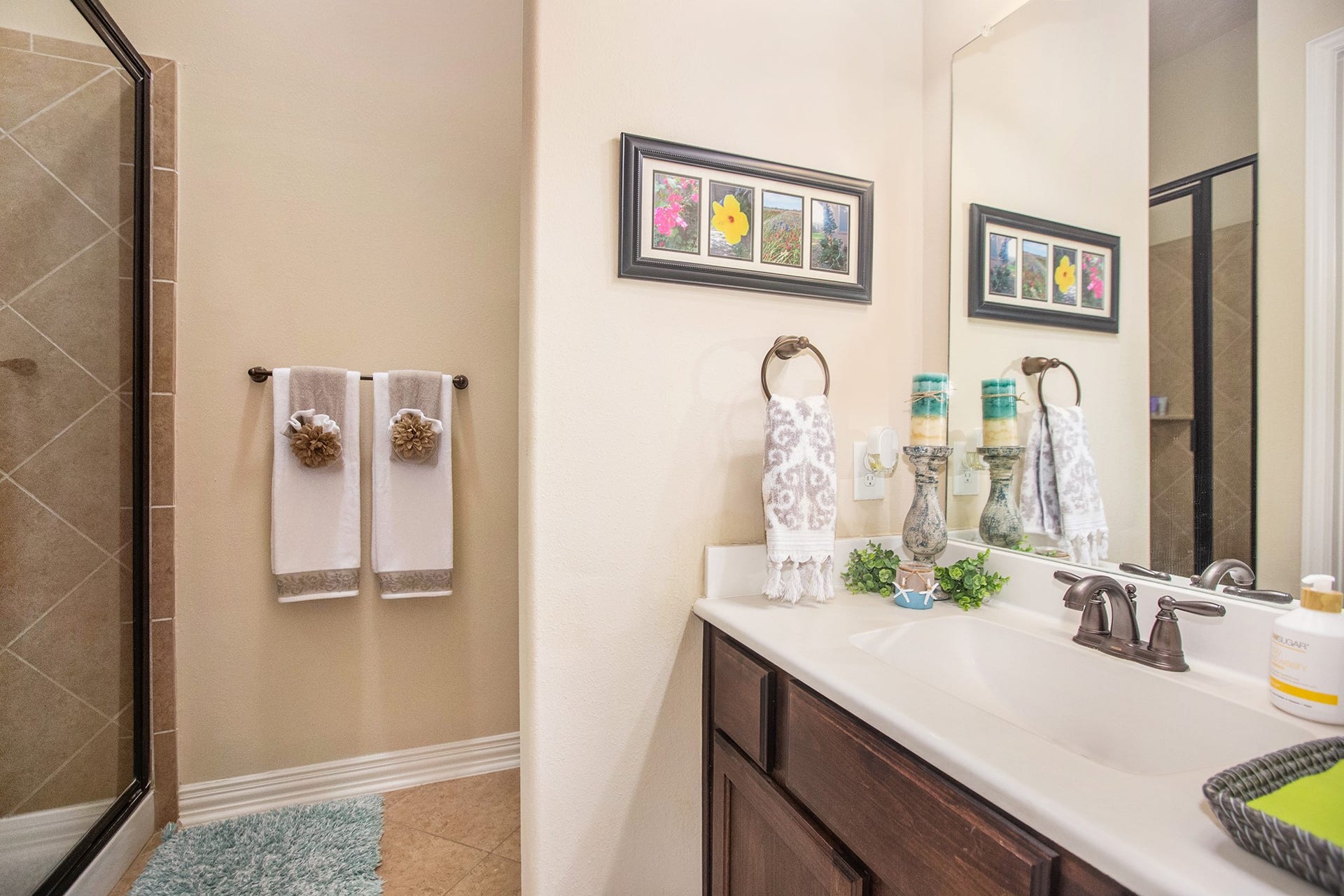 17931 Pecan Bayou Lane, Cypress, TX 77433 Secondary bathroom with a full shower.