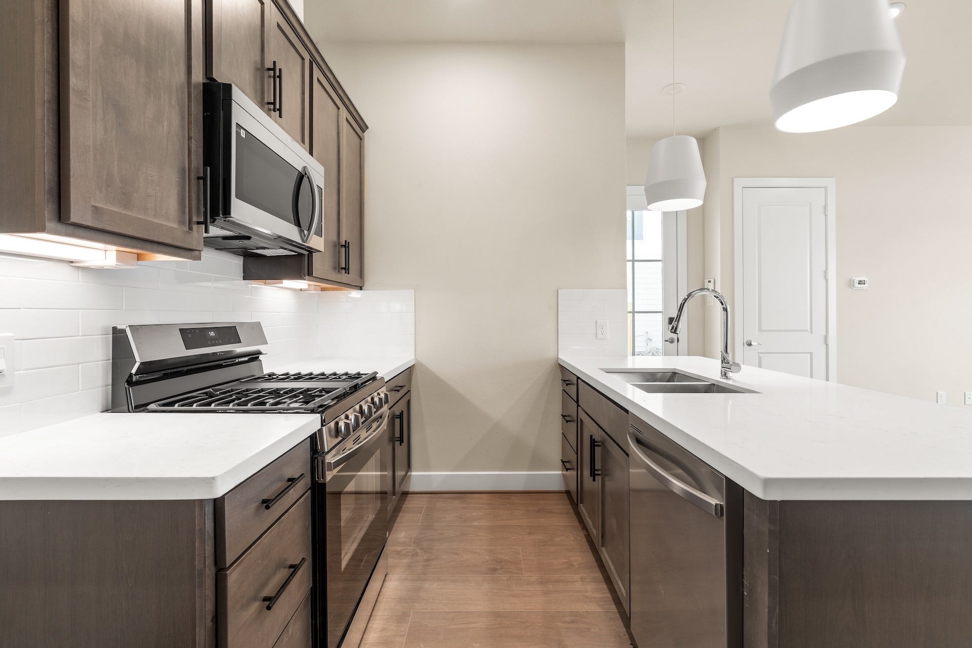 6551-6553 Rena Street, Houston, TX 77092 Kitchen Previous work by the builder in the community, not representation of exact unit listed.