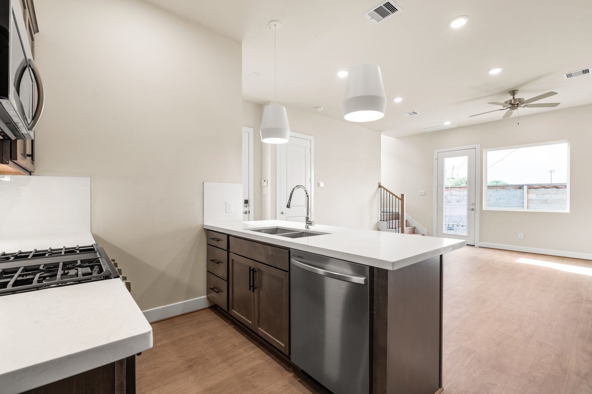 6551-6553 Rena Street, Houston, TX 77092 Kitchen Previous work by the builder in the community, not representation of exact unit listed.