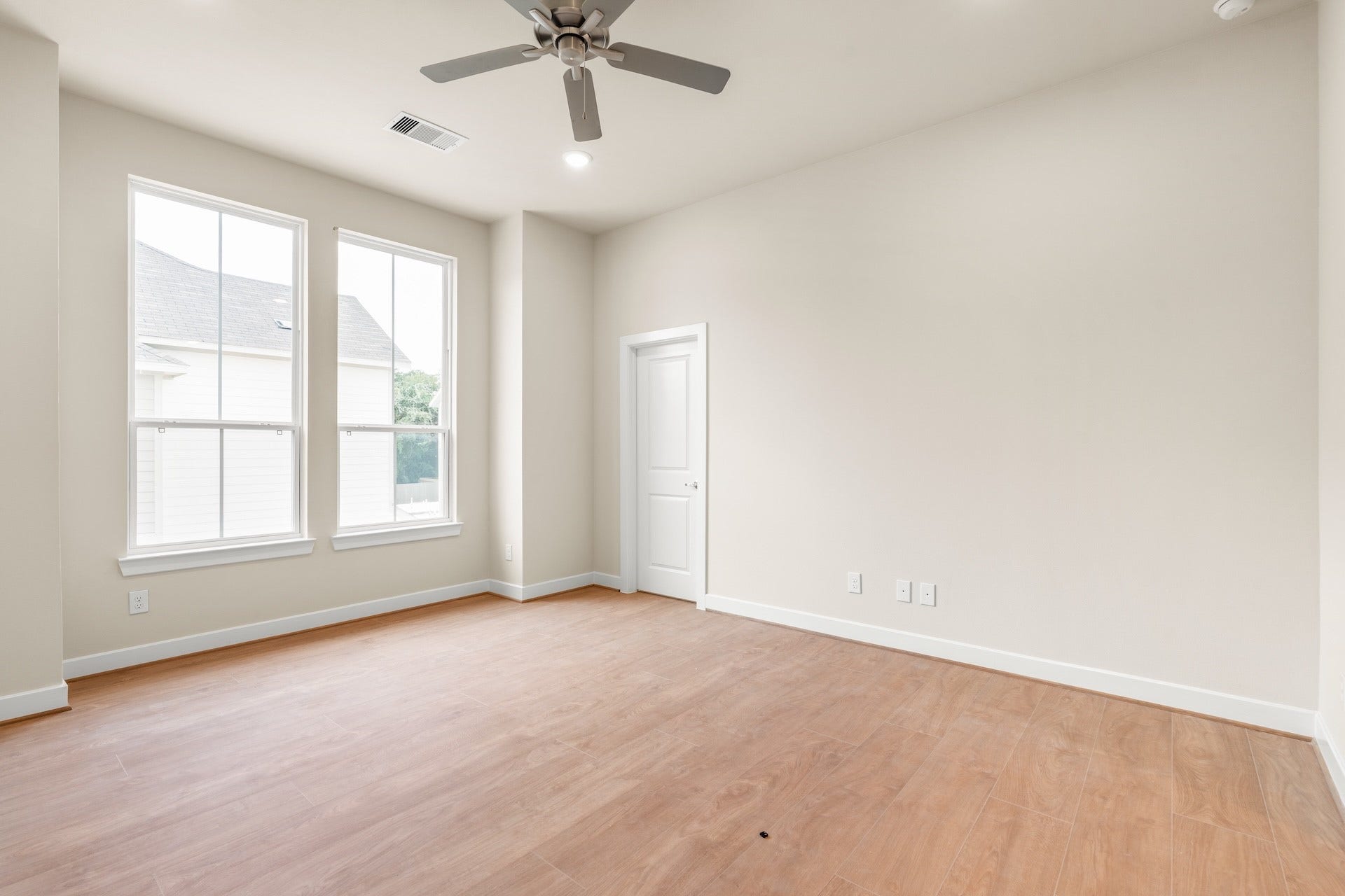 6551-6553 Rena Street, Houston, TX 77092 Primary Bedroom Previous work by the builder in the community, not representation of exact unit listed.