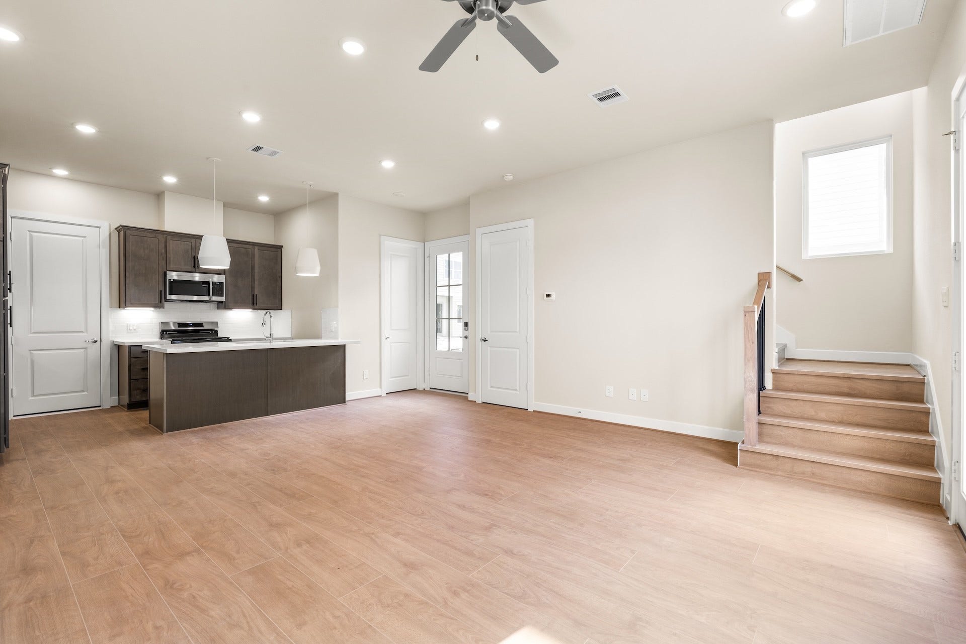 6551-6553 Rena Street, Houston, TX 77092 Living Room Previous work by the builder in the community, not representation of exact unit listed