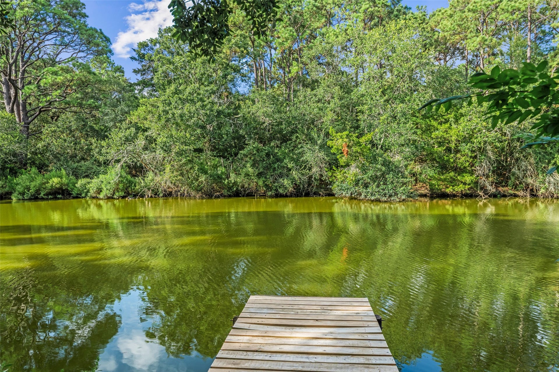 7714 Pecanwood Street, Hitchcock, TX 77563 Private pier that leads directly to the Bayou!!