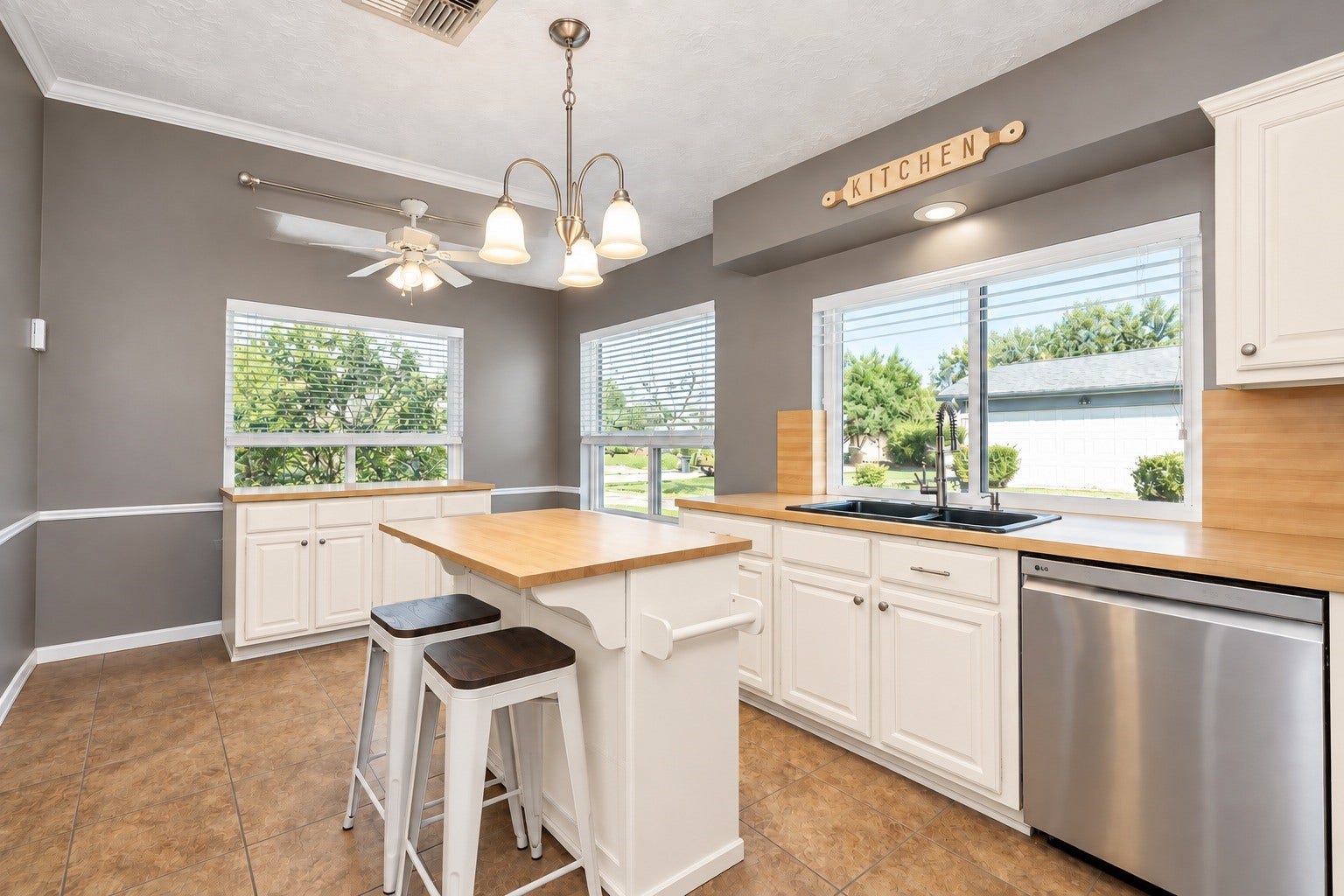 Paint goes a long ways.. Digitally Staged reflecting SOJO white paint from Sherwin Williams