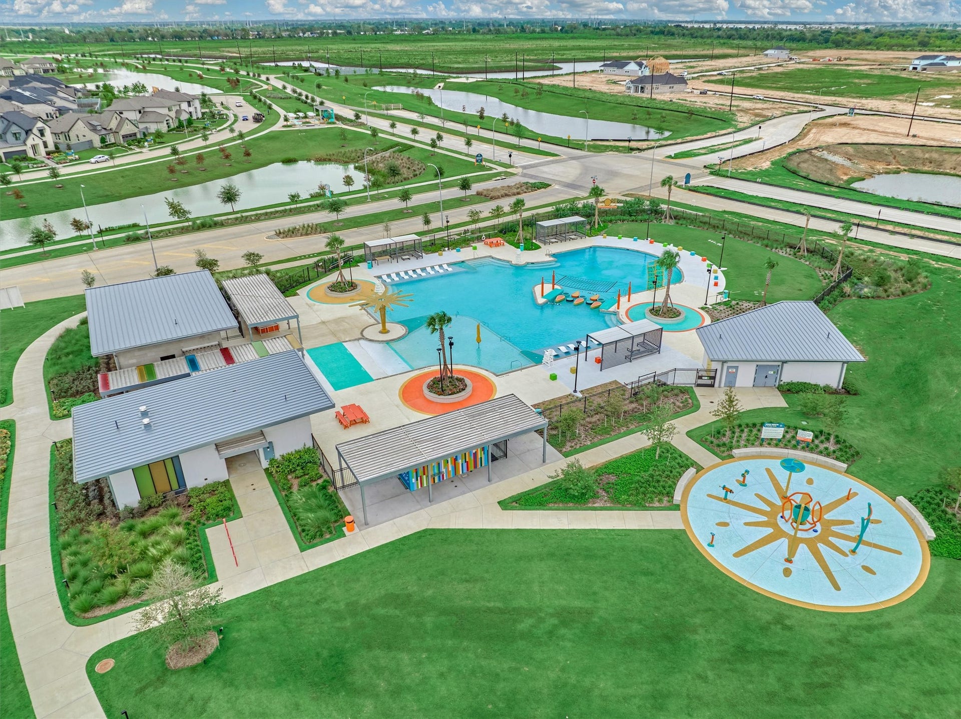 Experience the exceptional amenities at Jubilee! From the sparkling resort-style pool and exciting playgrounds to inviting outdoor gathering spaces, this vibrant community offers endless opportunities to relax, play, and connect.