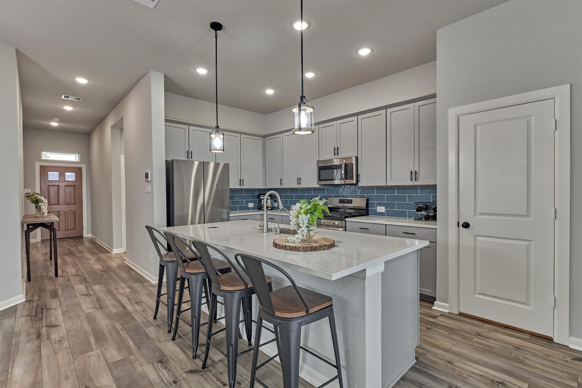 Abundant cabinetry and counter prep space make cooking and entertaining a breeze!